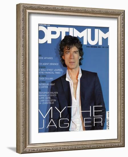 L'Optimum, November 2001 - Mick Jagger-Albert Sanchez-Framed Art Print