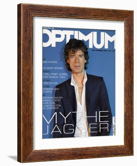 L'Optimum, November 2001 - Mick Jagger-Albert Sanchez-Framed Art Print