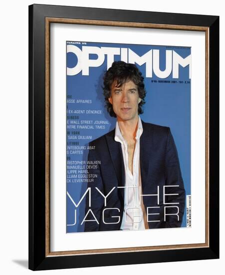 L'Optimum, November 2001 - Mick Jagger-Albert Sanchez-Framed Art Print