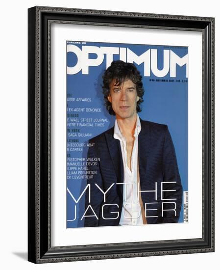 L'Optimum, November 2001 - Mick Jagger-Albert Sanchez-Framed Art Print