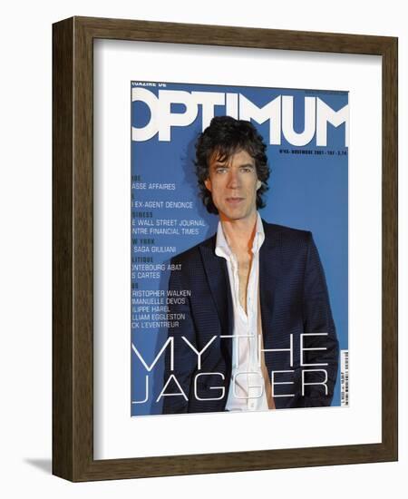 L'Optimum, November 2001 - Mick Jagger-Albert Sanchez-Framed Premium Giclee Print