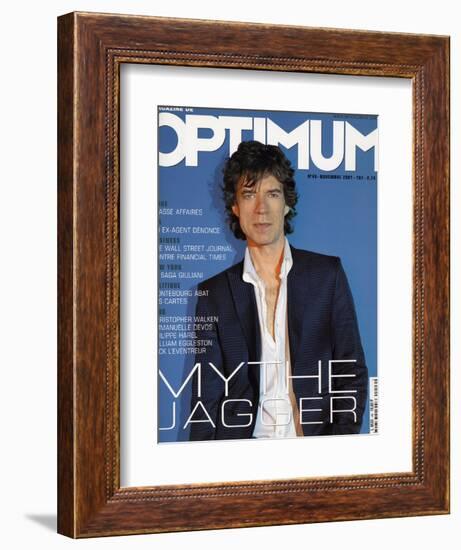 L'Optimum, November 2001 - Mick Jagger-Albert Sanchez-Framed Premium Giclee Print
