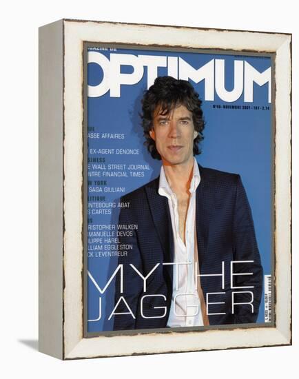 L'Optimum, November 2001 - Mick Jagger-Albert Sanchez-Framed Stretched Canvas