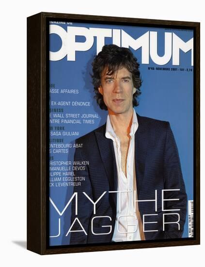 L'Optimum, November 2001 - Mick Jagger-Albert Sanchez-Framed Stretched Canvas