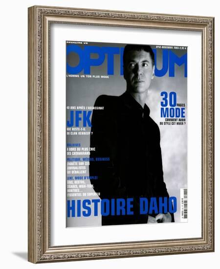 L'Optimum, November 2003 - etienne Daho, en Total Look Hedi Slimane pour Dior-Matthias Vriens-Framed Art Print