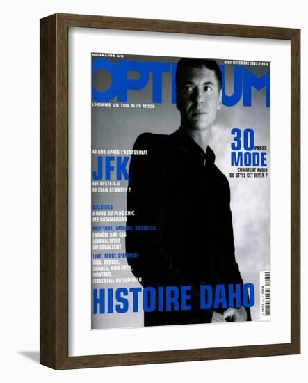 L'Optimum, November 2003 - etienne Daho, en Total Look Hedi Slimane pour Dior-Matthias Vriens-Framed Art Print