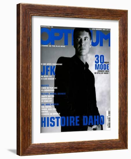 L'Optimum, November 2003 - etienne Daho, en Total Look Hedi Slimane pour Dior-Matthias Vriens-Framed Art Print