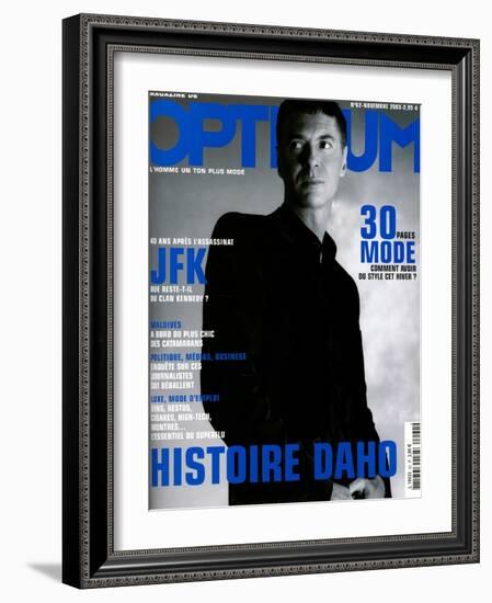 L'Optimum, November 2003 - etienne Daho, en Total Look Hedi Slimane pour Dior-Matthias Vriens-Framed Art Print