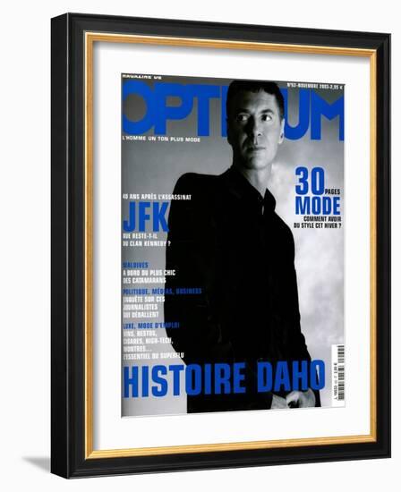 L'Optimum, November 2003 - etienne Daho, en Total Look Hedi Slimane pour Dior-Matthias Vriens-Framed Art Print