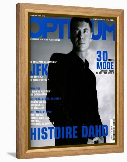 L'Optimum, November 2003 - etienne Daho, en Total Look Hedi Slimane pour Dior-Matthias Vriens-Framed Stretched Canvas