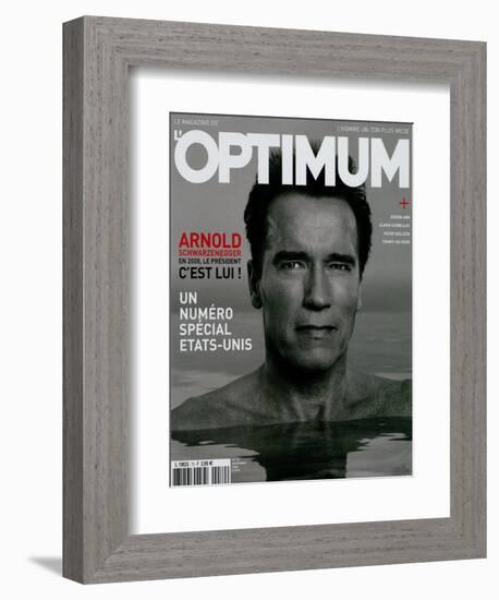 L'Optimum, November 2004 - Arnold Schwarzenegger-Eddie Adams-Framed Premium Giclee Print