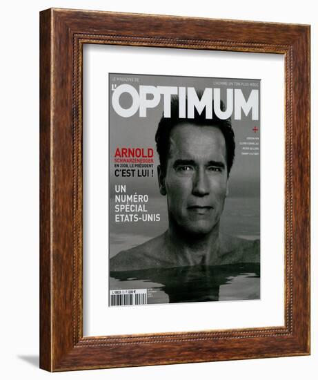 L'Optimum, November 2004 - Arnold Schwarzenegger-Eddie Adams-Framed Premium Giclee Print