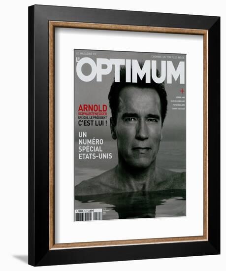 L'Optimum, November 2004 - Arnold Schwarzenegger-Eddie Adams-Framed Premium Giclee Print