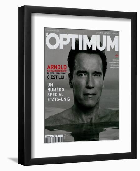 L'Optimum, November 2004 - Arnold Schwarzenegger-Eddie Adams-Framed Premium Giclee Print