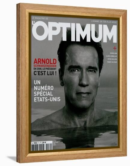 L'Optimum, November 2004 - Arnold Schwarzenegger-Eddie Adams-Framed Stretched Canvas