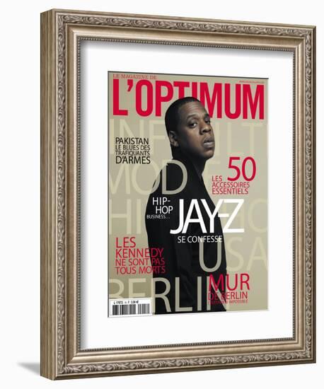 L'Optimum, November 2009 - Jay-Z-Patrick Swirc-Framed Premium Giclee Print