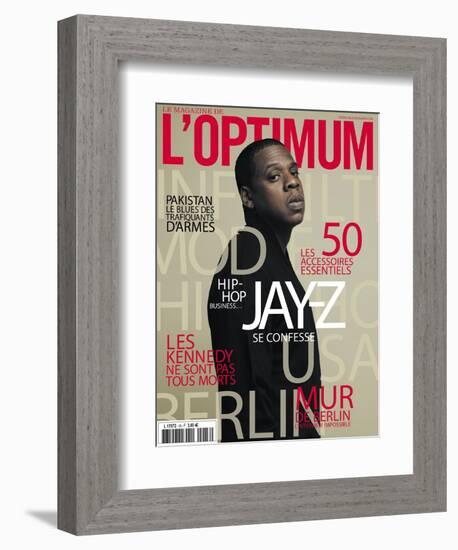 L'Optimum, November 2009 - Jay-Z-Patrick Swirc-Framed Premium Giclee Print