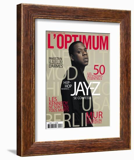 L'Optimum, November 2009 - Jay-Z-Patrick Swirc-Framed Premium Giclee Print