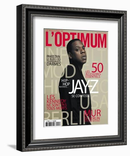 L'Optimum, November 2009 - Jay-Z-Patrick Swirc-Framed Premium Giclee Print