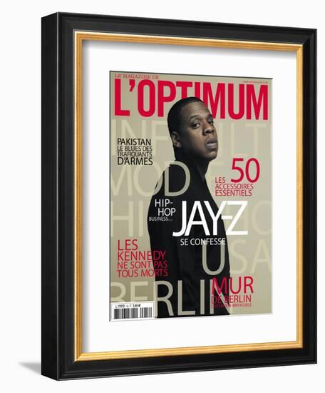 L'Optimum, November 2009 - Jay-Z-Patrick Swirc-Framed Premium Giclee Print