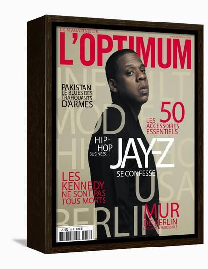 L'Optimum, November 2009 - Jay-Z-Patrick Swirc-Framed Stretched Canvas