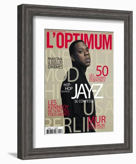 L'Optimum, November 2009 - Jay-Z-Patrick Swirc-Framed Art Print