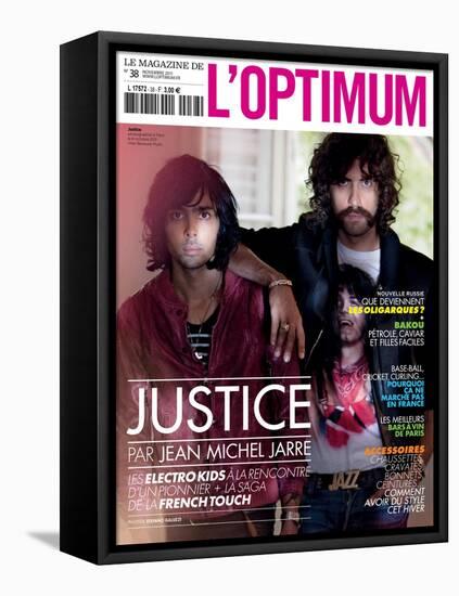 L'Optimum, November 2011 - Le Duo Justice, Xavier De Rosnay-Stefano Galuzzi-Framed Stretched Canvas