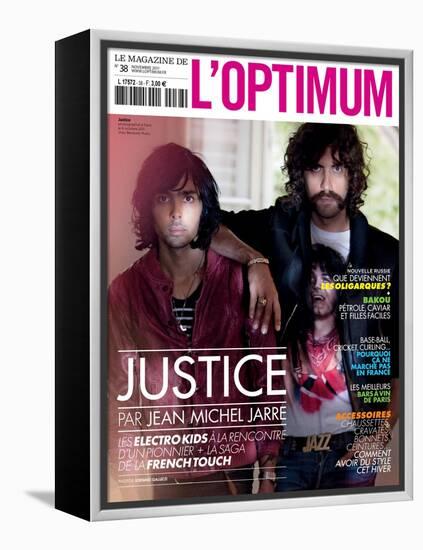 L'Optimum, November 2011 - Le Duo Justice, Xavier De Rosnay-Stefano Galuzzi-Framed Stretched Canvas