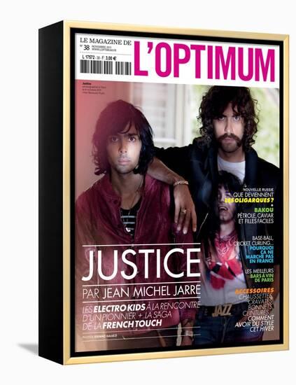 L'Optimum, November 2011 - Le Duo Justice, Xavier De Rosnay-Stefano Galuzzi-Framed Stretched Canvas