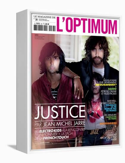 L'Optimum, November 2011 - Le Duo Justice, Xavier De Rosnay-Stefano Galuzzi-Framed Stretched Canvas