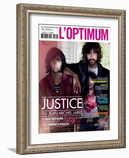 L'Optimum, November 2011 - Le Duo Justice, Xavier De Rosnay-Stefano Galuzzi-Framed Art Print