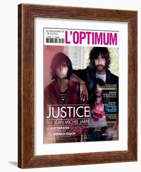 L'Optimum, November 2011 - Le Duo Justice, Xavier De Rosnay-Stefano Galuzzi-Framed Art Print