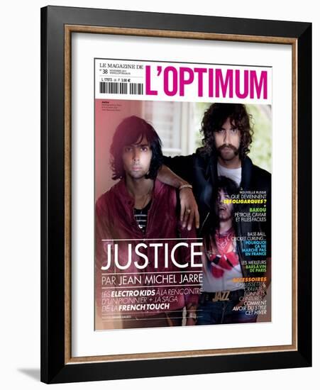 L'Optimum, November 2011 - Le Duo Justice, Xavier De Rosnay-Stefano Galuzzi-Framed Art Print