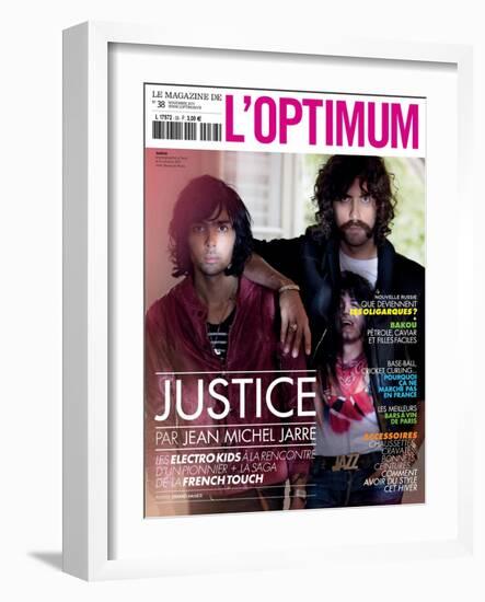 L'Optimum, November 2011 - Le Duo Justice, Xavier De Rosnay-Stefano Galuzzi-Framed Art Print