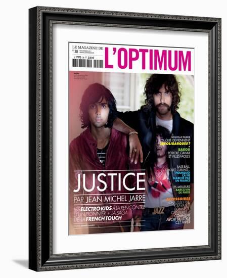 L'Optimum, November 2011 - Le Duo Justice, Xavier De Rosnay-Stefano Galuzzi-Framed Art Print