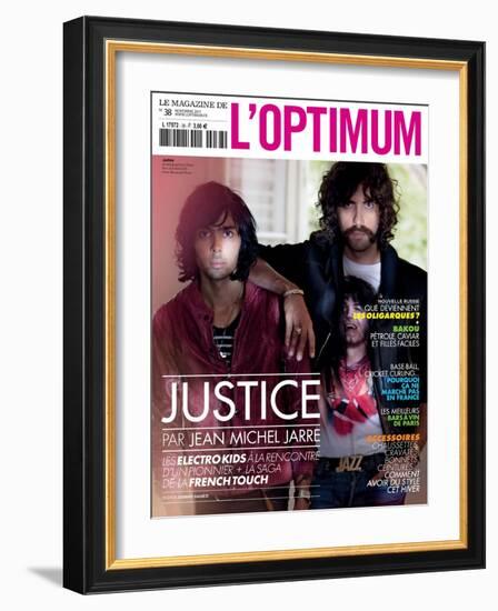 L'Optimum, November 2011 - Le Duo Justice, Xavier De Rosnay-Stefano Galuzzi-Framed Art Print