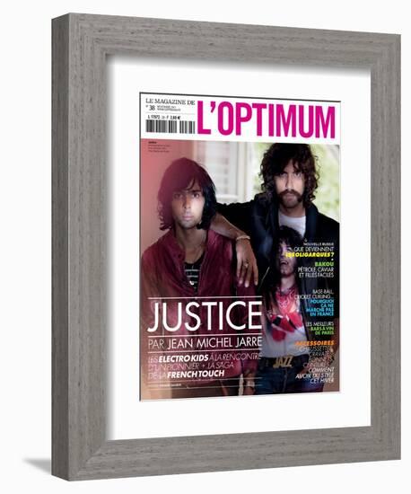 L'Optimum, November 2011 - Le Duo Justice, Xavier De Rosnay-Stefano Galuzzi-Framed Premium Giclee Print