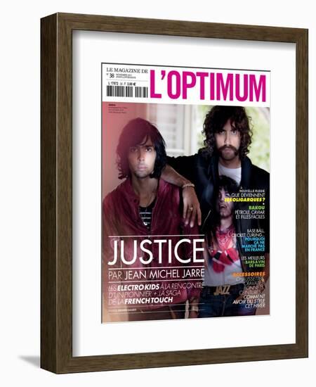 L'Optimum, November 2011 - Le Duo Justice, Xavier De Rosnay-Stefano Galuzzi-Framed Premium Giclee Print