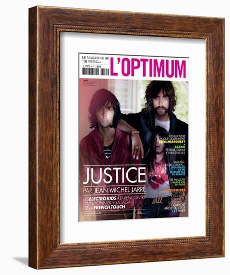 L'Optimum, November 2011 - Le Duo Justice, Xavier De Rosnay-Stefano Galuzzi-Framed Premium Giclee Print