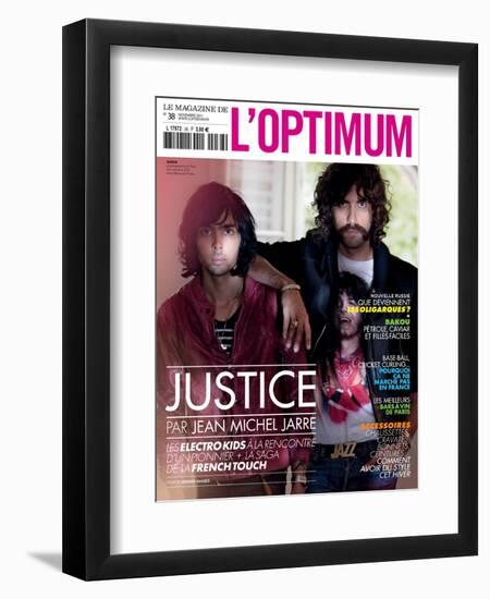 L'Optimum, November 2011 - Le Duo Justice, Xavier De Rosnay-Stefano Galuzzi-Framed Premium Giclee Print