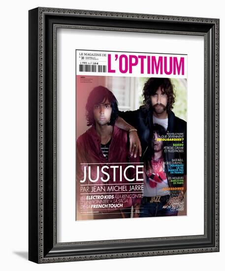 L'Optimum, November 2011 - Le Duo Justice, Xavier De Rosnay-Stefano Galuzzi-Framed Premium Giclee Print