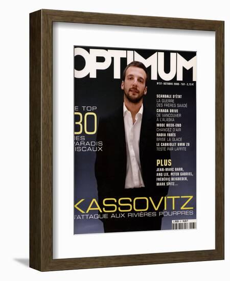 L'Optimum, October 2000 - Mathieu Kassovitz Est Habillé Par Ralph Lauren-Paul G. Chantrel-Framed Premium Giclee Print