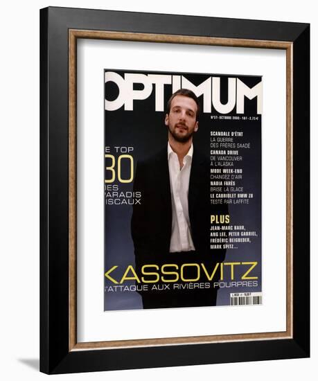 L'Optimum, October 2000 - Mathieu Kassovitz Est Habillé Par Ralph Lauren-Paul G. Chantrel-Framed Premium Giclee Print