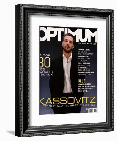 L'Optimum, October 2000 - Mathieu Kassovitz Est Habillé Par Ralph Lauren-Paul G. Chantrel-Framed Premium Giclee Print