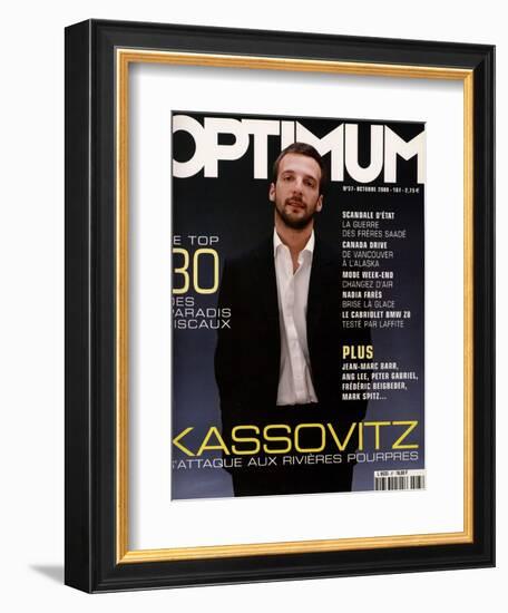 L'Optimum, October 2000 - Mathieu Kassovitz Est Habillé Par Ralph Lauren-Paul G. Chantrel-Framed Premium Giclee Print