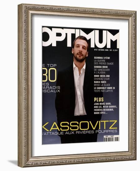 L'Optimum, October 2000 - Mathieu Kassovitz Est Habillé Par Ralph Lauren-Paul G. Chantrel-Framed Art Print