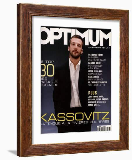 L'Optimum, October 2000 - Mathieu Kassovitz Est Habillé Par Ralph Lauren-Paul G. Chantrel-Framed Art Print