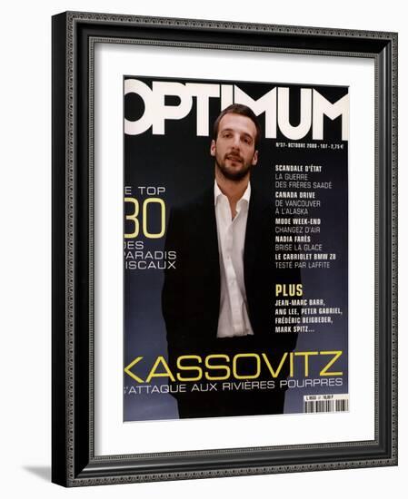 L'Optimum, October 2000 - Mathieu Kassovitz Est Habillé Par Ralph Lauren-Paul G. Chantrel-Framed Art Print