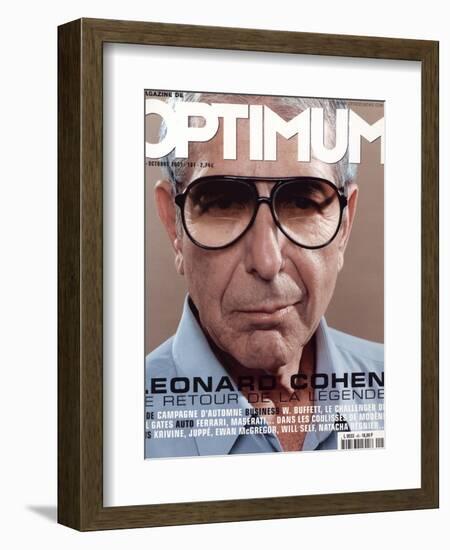 L'Optimum, October 2001 - Leonard Cohen-Michel Figuet-Framed Art Print