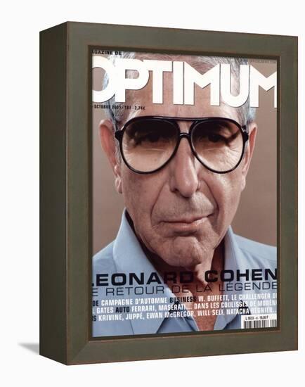 L'Optimum, October 2001 - Leonard Cohen-Michel Figuet-Framed Stretched Canvas